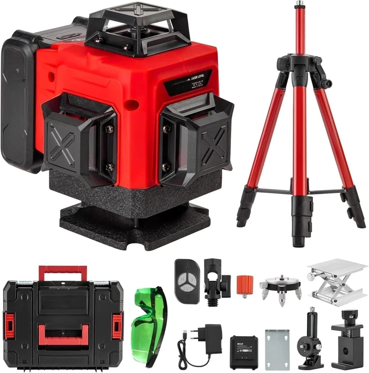 Nivelă Laser cu Trepied 16 Linii, 25m, Display LCD