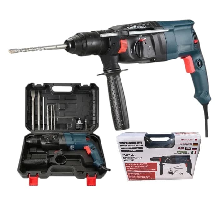 Bormașină ciocan rotopercutor 3000W cu percuție, trusă, mandrină