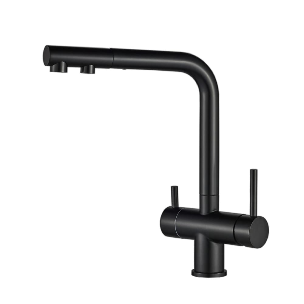 Baterie bucătărie 3 căi cu pipă extractibilă SH-404 Graphite