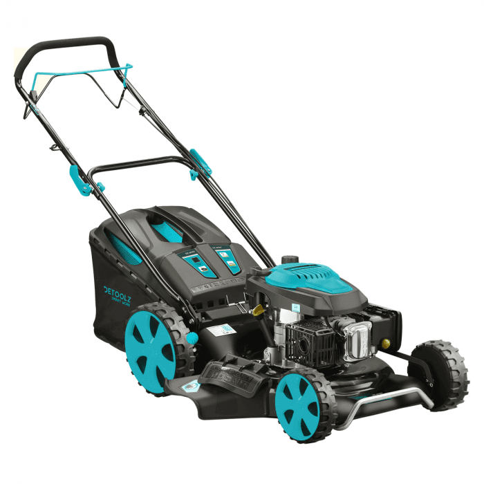 Mașină de tuns gazon pe benzină Detoolz DZM107, 4kW, 196cc, colectare 70L