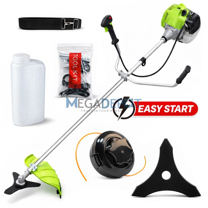 Motocoasă pe benzină Craft-Tec Mega Power X8800, 8CP, 58CC, 12.000 RPM, accesorii incluse