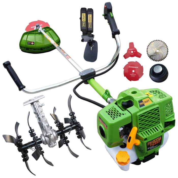 Pachet motocoasă ProCraft Germany 4350, 6CP, 58CC, 4 sisteme de tăiere + accesoriu cultivator
