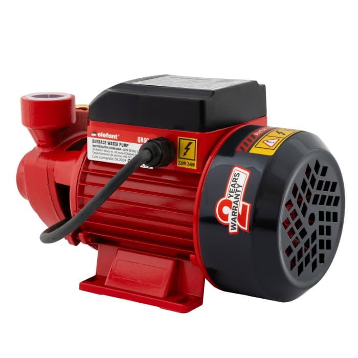 Pompă de apă de suprafață Elefant QB60, 370W, 35L/min, înălțime 32m, adâncime 8m