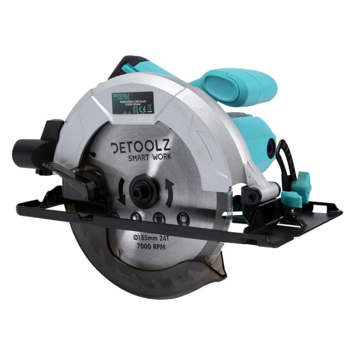 Fierăstrău circular Detoolz DZ-SE100 1200W, 185mm, disc 24 dinți
