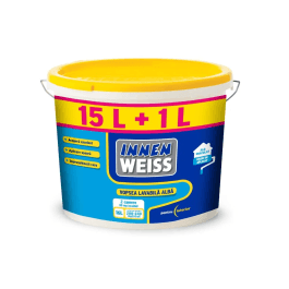 Vopsea superlavabilă pentru interior Innenweiss, alb, 15L + 1L gratis